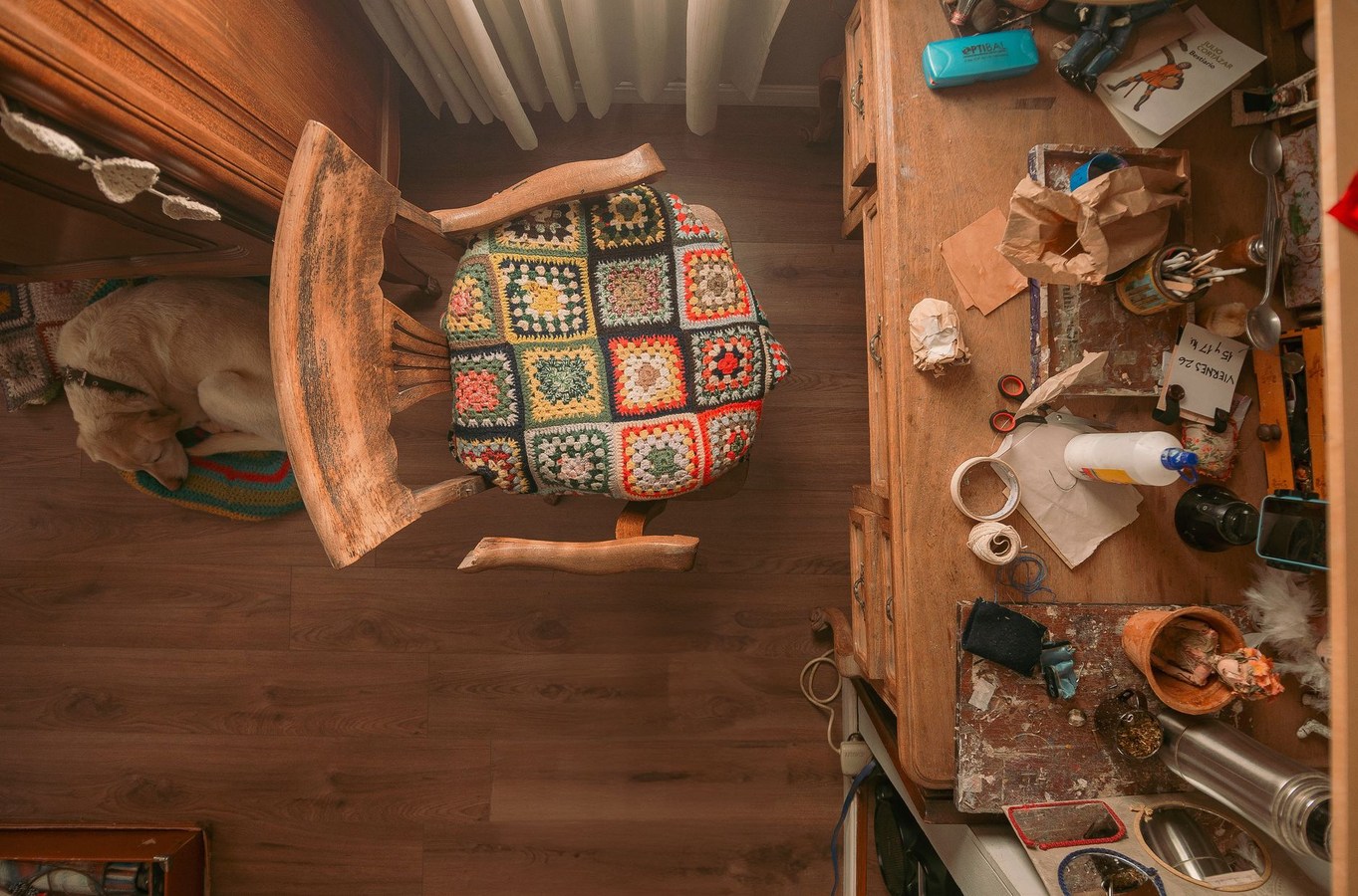 Morning routine clutter showing decision points